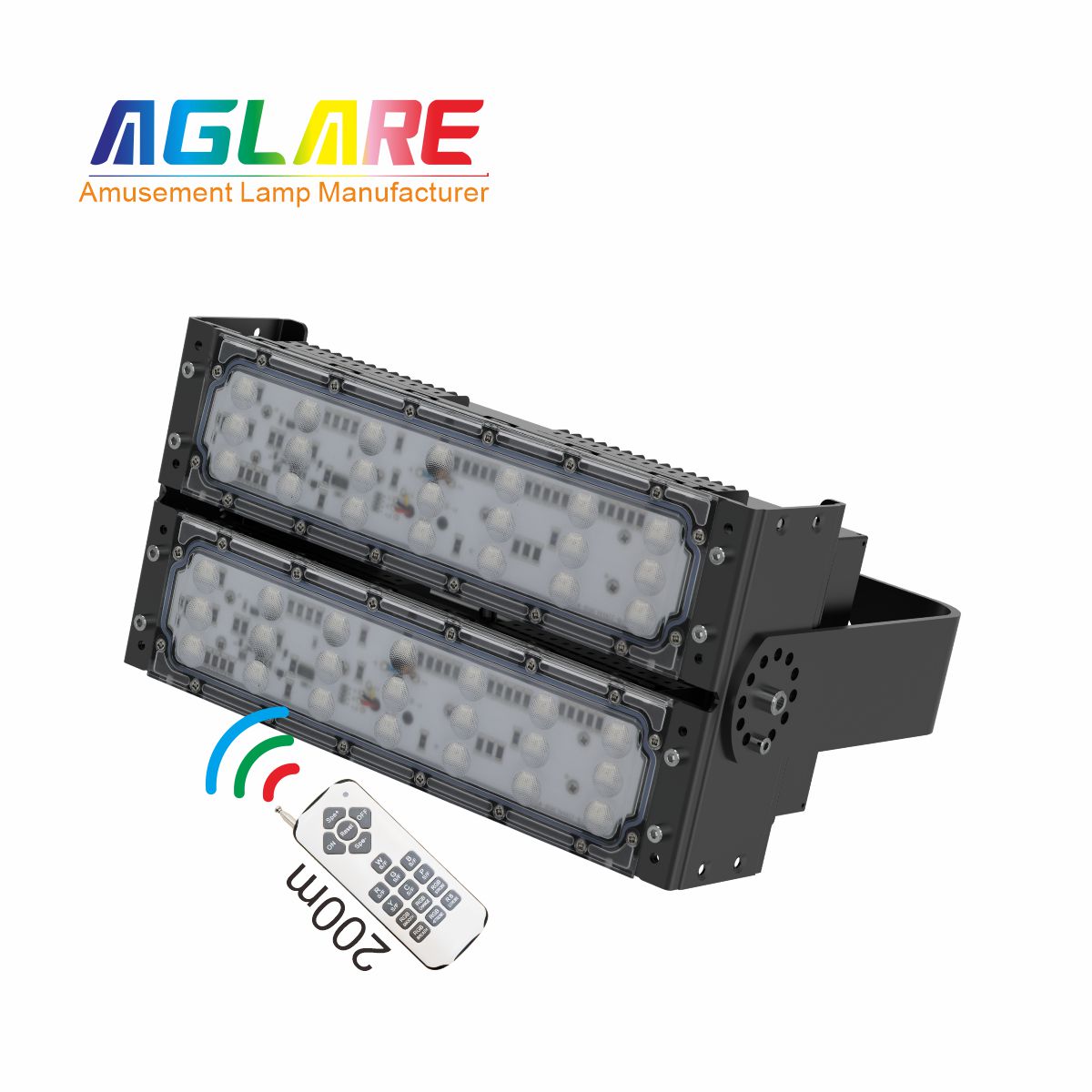 100W LED彩色泛光灯 RGB投光灯带？？？？？仄